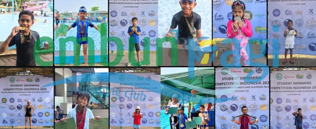 36 Atlet Embun Pagi Swimming Club Tuntaskan Perjuangan di Student Swimming Competition 2026